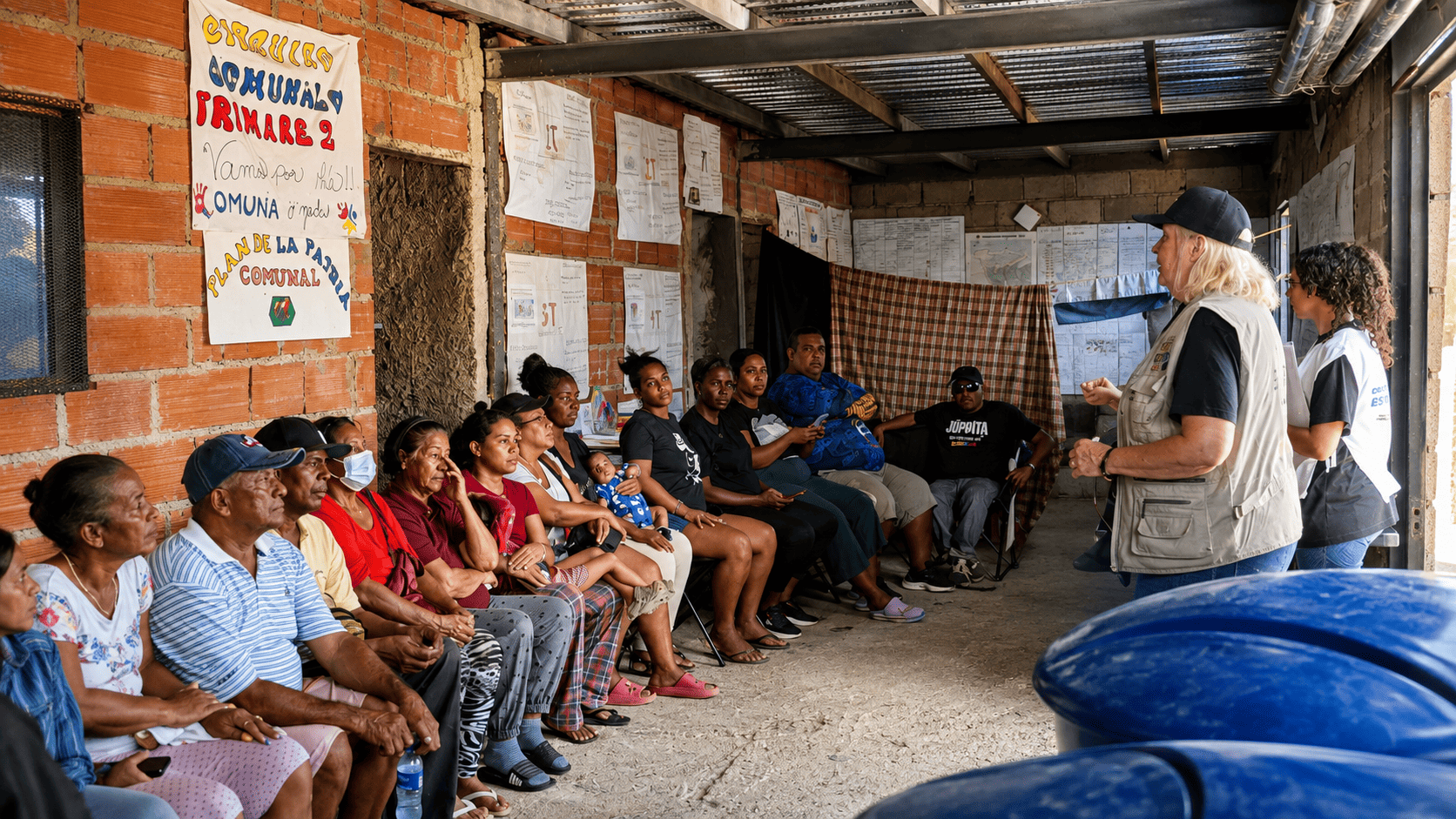 Equipo y profesionales durante la intervención de Psicólogas sin Fronteras en Venezuela